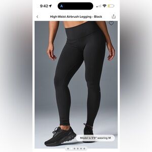 Alo high waist airbrush Leggings